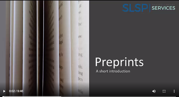 Introduction to Preprints Video